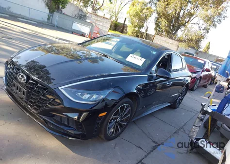 2020 Hyundai Sonata Sel Plus z USA, uszkodzony, nr VIN 5NPEJ4J24LH027381